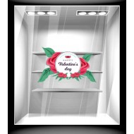 Αυτοκόλλητο βιτρίνας - Αγίος Βαλεντίνος 64